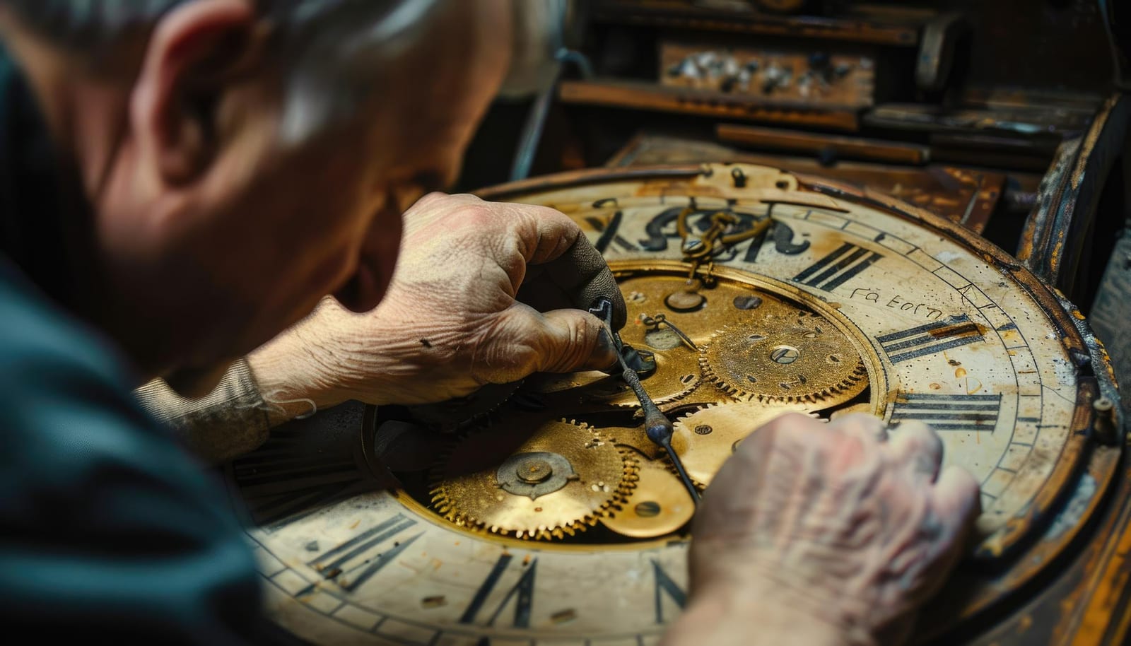 Ingresso dell'officina orologiaia a Padova